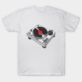 Turntable (Gray Colorway) Analog / Music T-Shirt